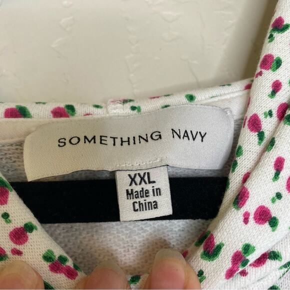 Something Navy Rachel Floral Pullover Hoodie XXL - Picture 5 of 10